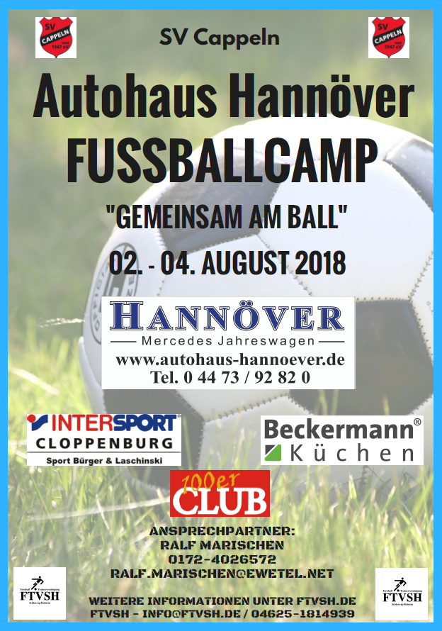 2018 08 Fussballcamp Poster