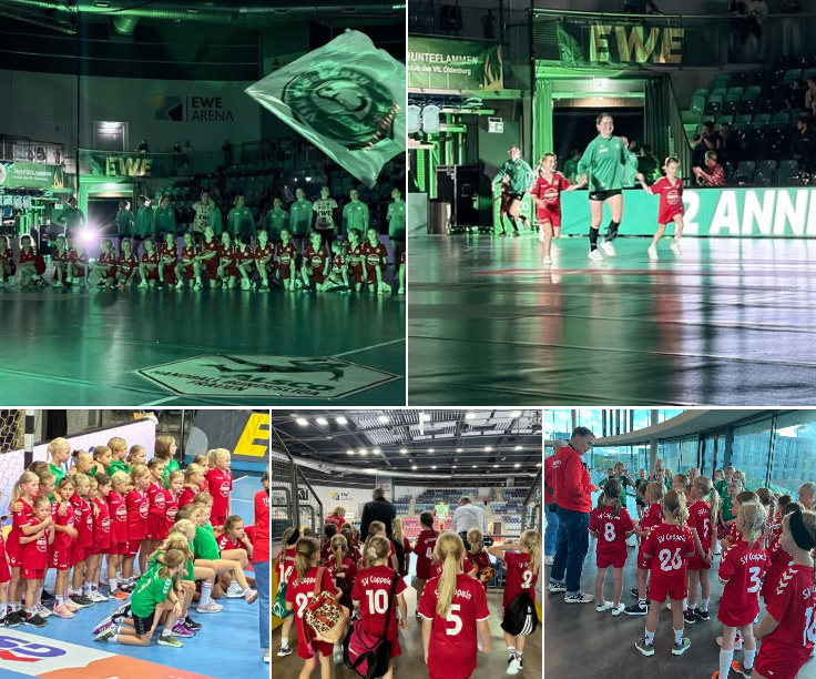 Mit den Profis auf die Platte – unsere F-Jugend in der EWE-Arena