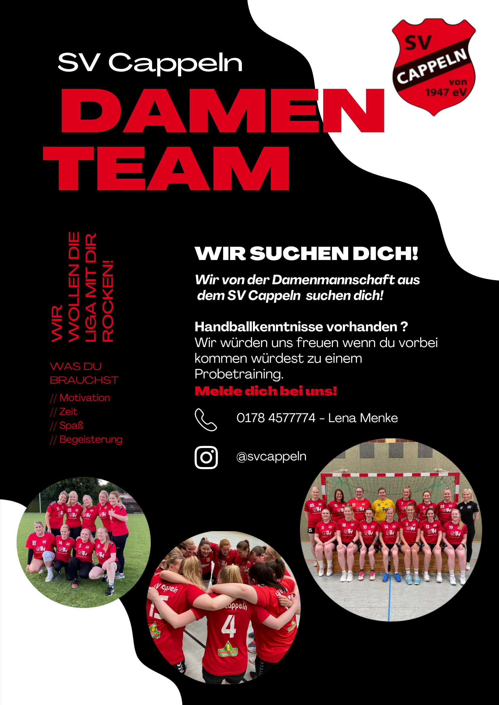 Handball-Damen suchen Verstärkung