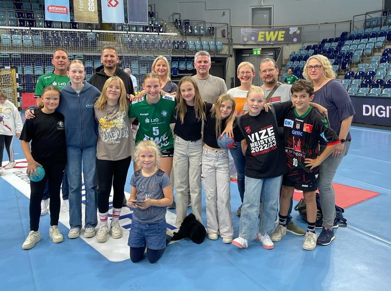 Handballer beim Bundesliga-Spiel