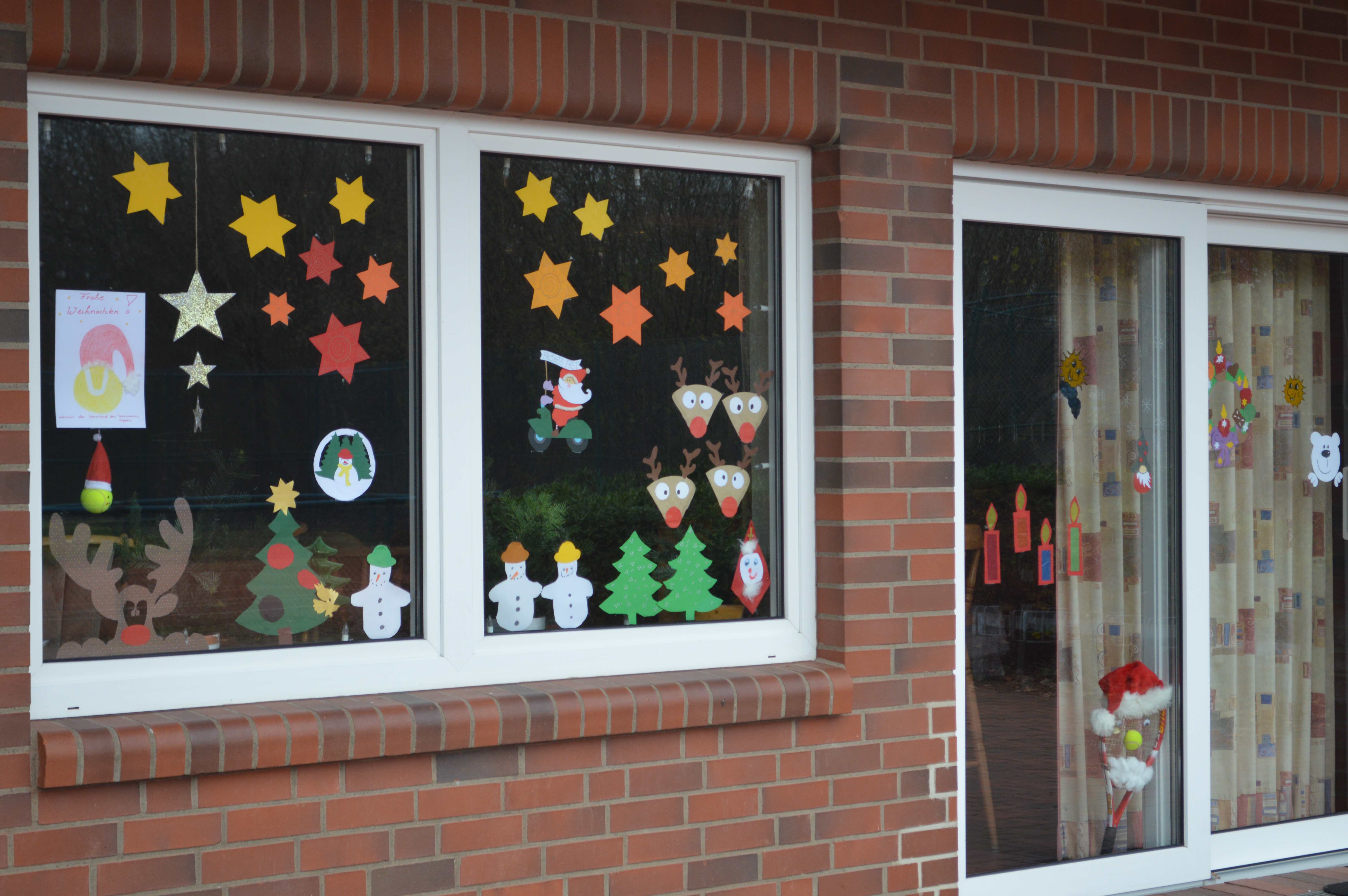 Aktion Weihnachtsfenster der Abteilung Tennis